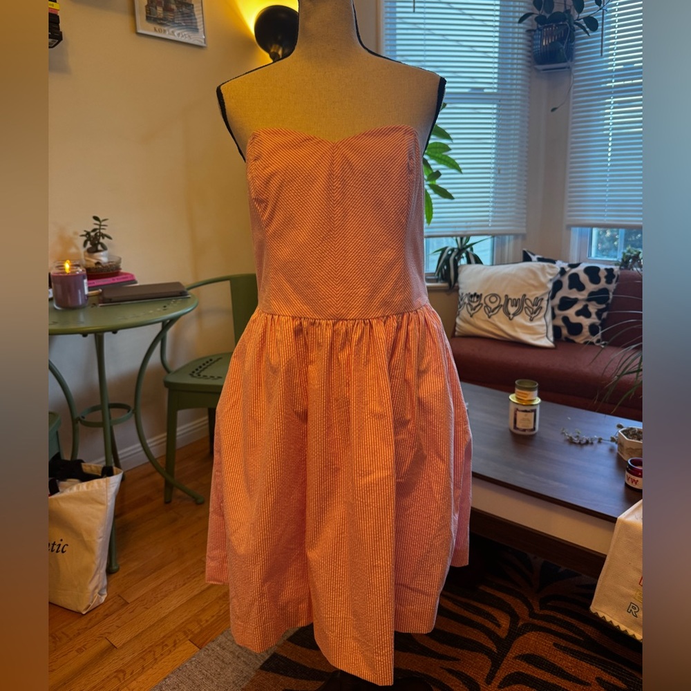 Lilly Pulitzer Coral Strapless Dress